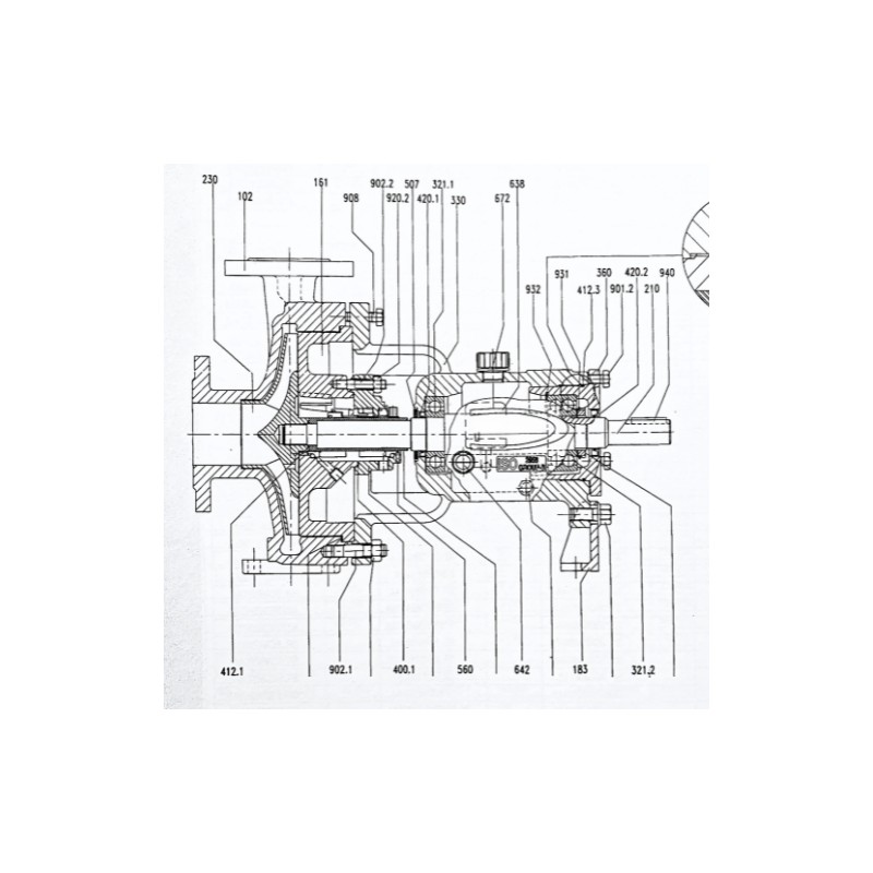 Inpro Seal Ø25 Durco pump Chemstar Gr-A